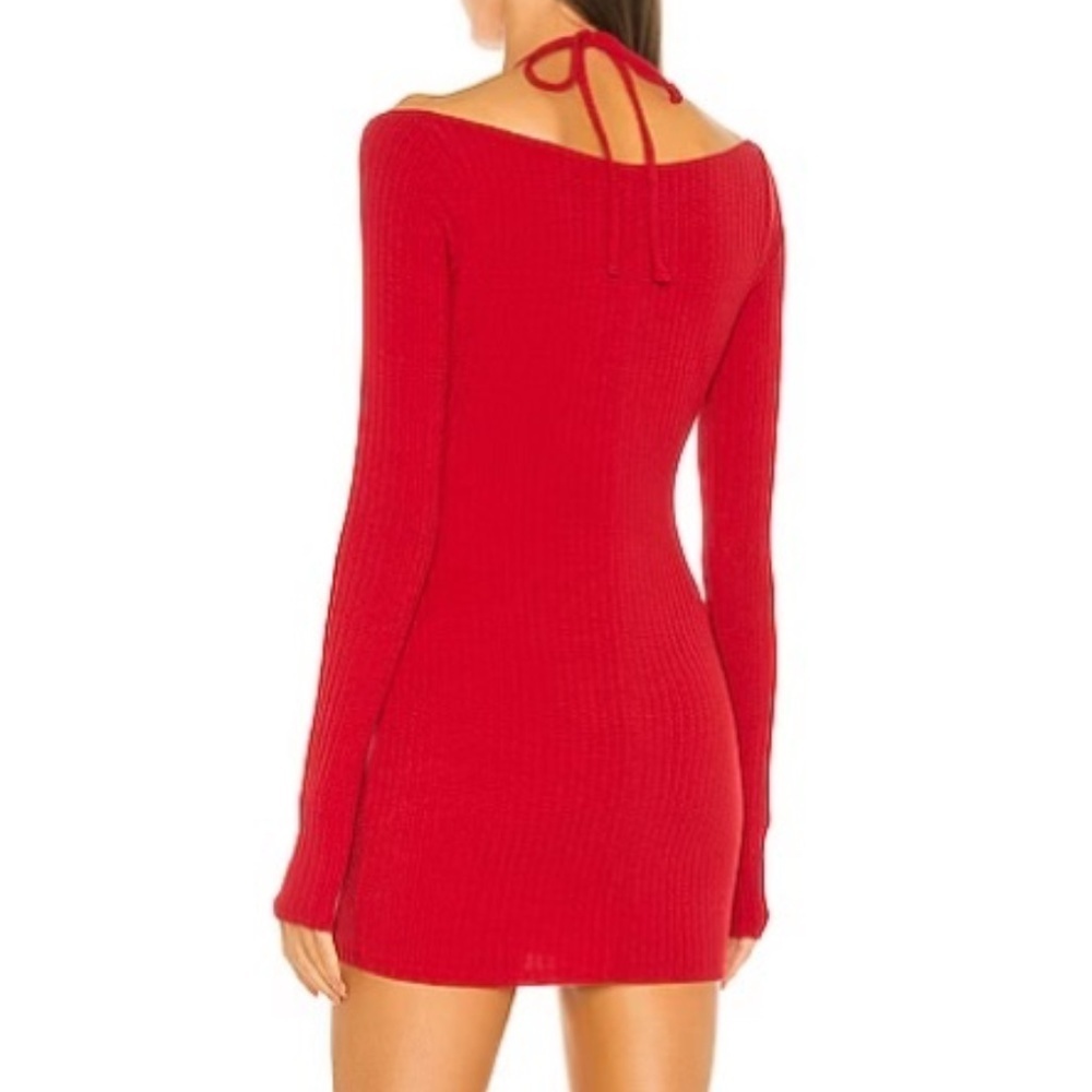 h:ours Julie Ribbed Mini Dress : Medium - Picture 3 of 8